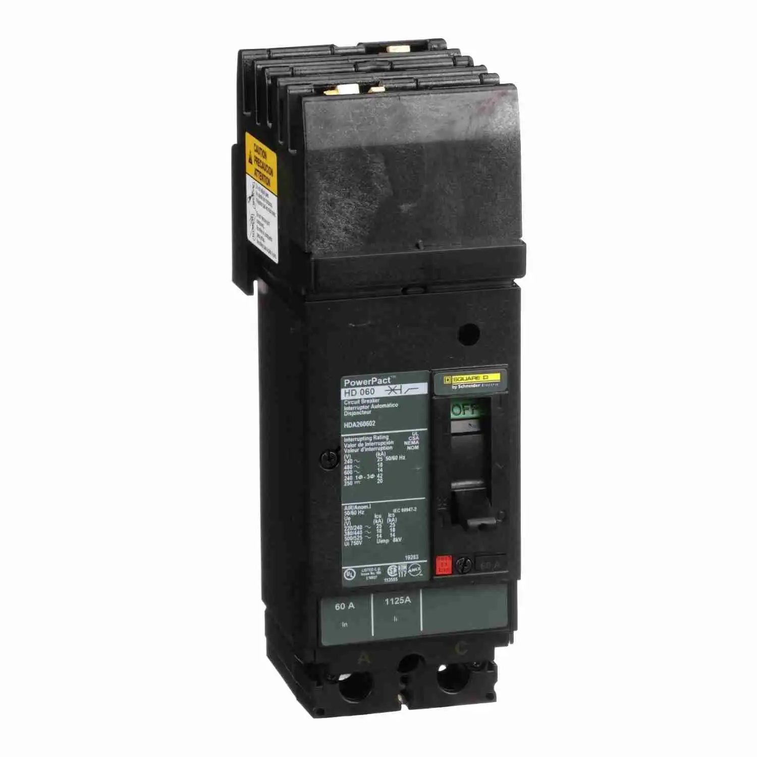 HDA260602 Square D 60A 2-Pole MCCB | Northern Breaker
